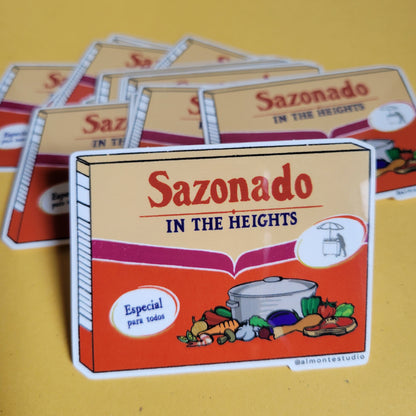 Sazonado in the Heights Vinyl Sticker