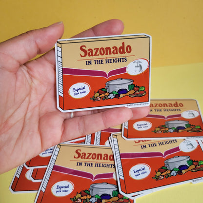 Sazonado in the Heights Vinyl Sticker