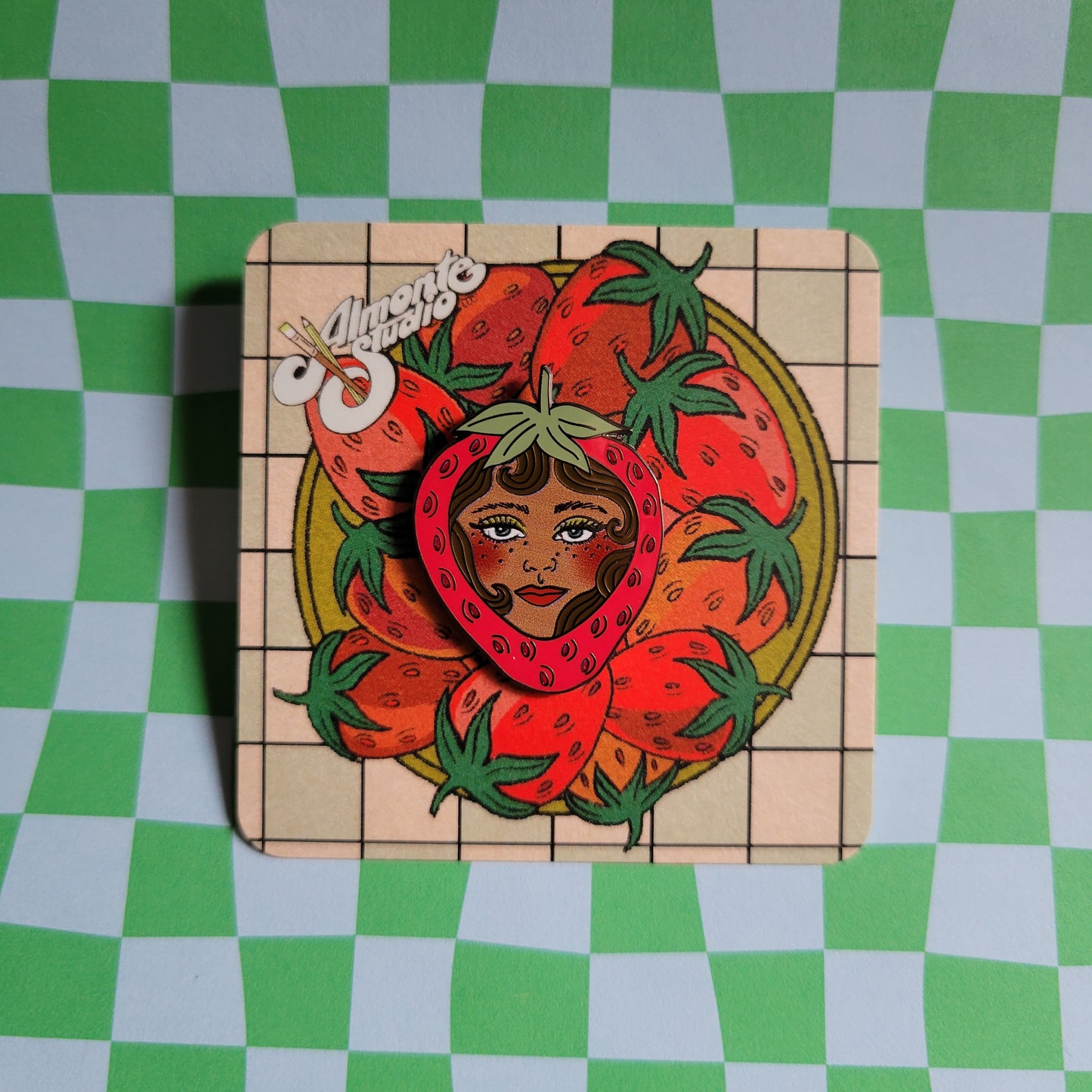 Strawbaddie Enamel Pin