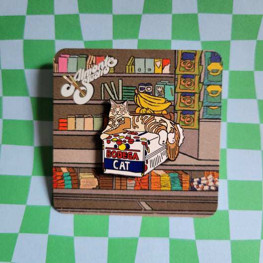 Bodega Cat Enamel Pin