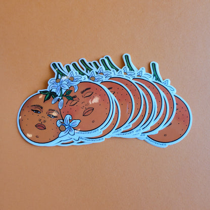 Orange Gals Vinyl Sticker