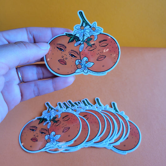 Orange Gals Vinyl Sticker