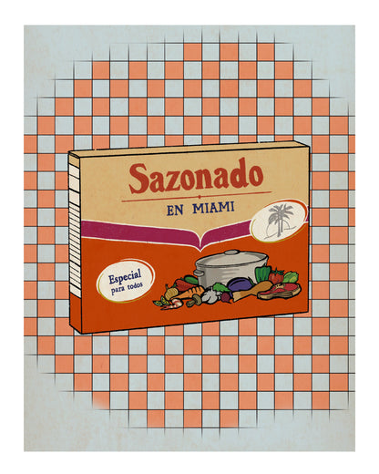 Sazonado en Miami Art Print