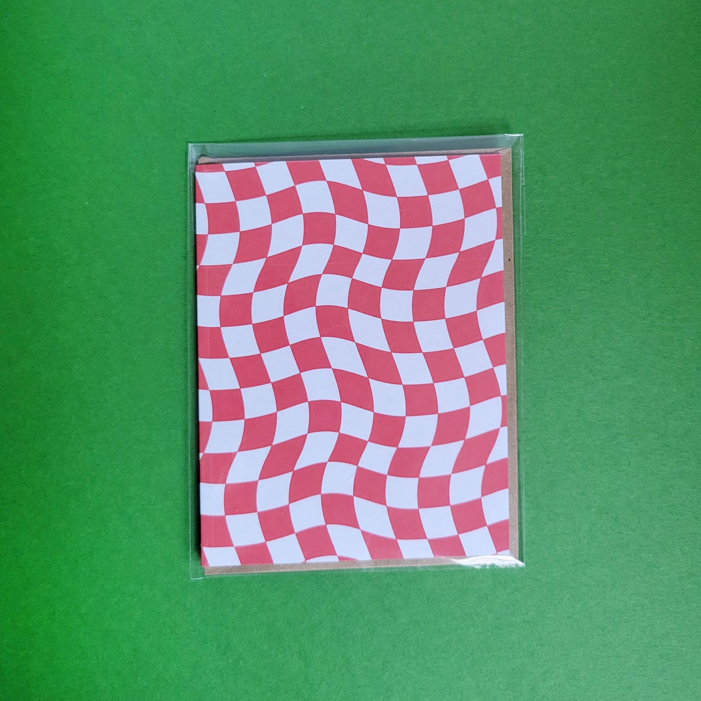 Groovy Checkered Card