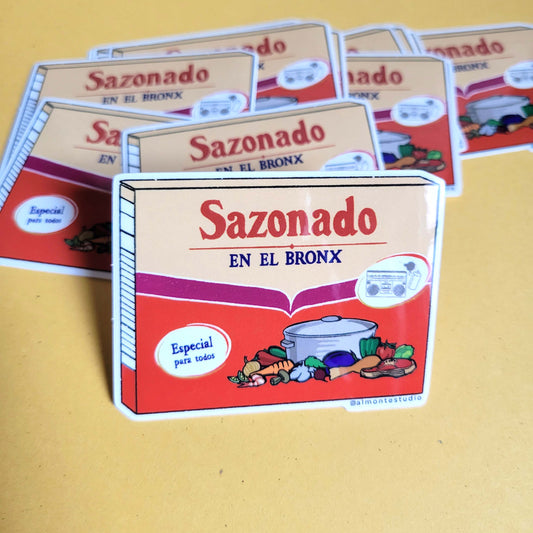 Sazonado en el Bronx Vinyl Sticker