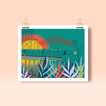 N Train Art Print