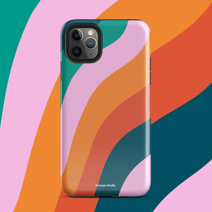 Retro Swirl Tough Case for iPhone®