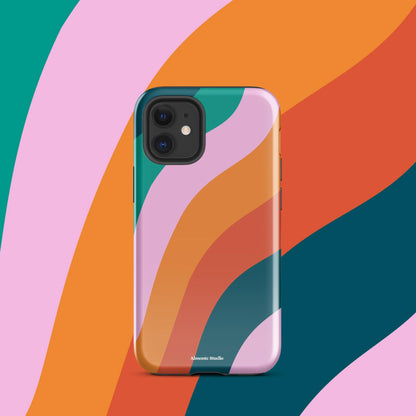 Retro Swirl Tough Case for iPhone®