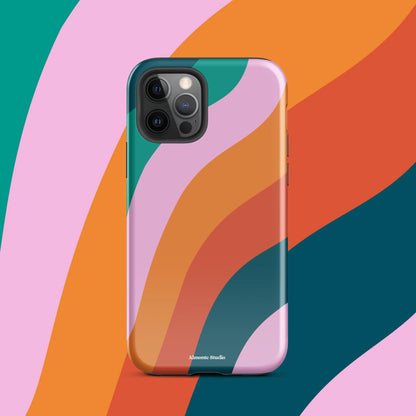 Retro Swirl Tough Case for iPhone®