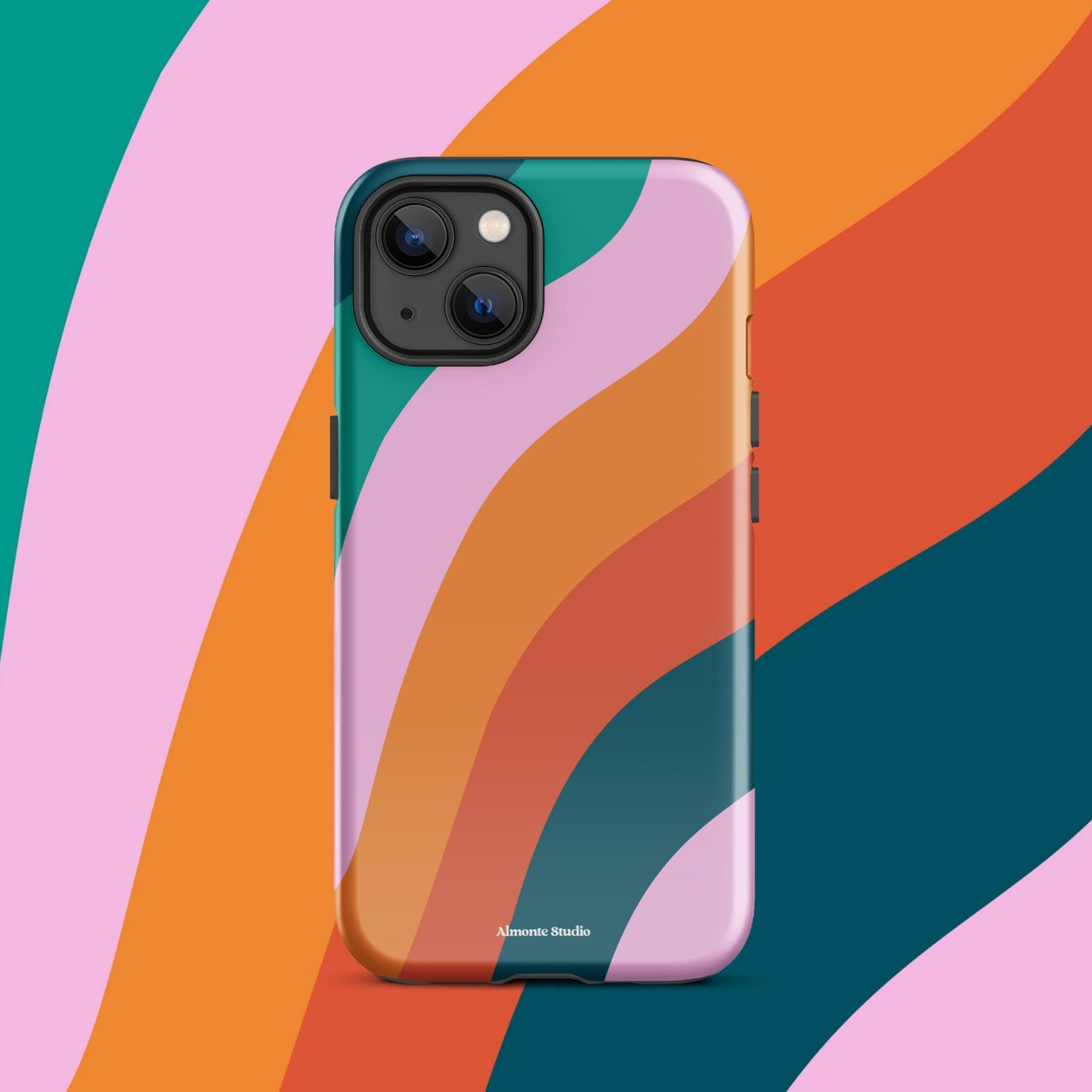 Retro Swirl Tough Case for iPhone®