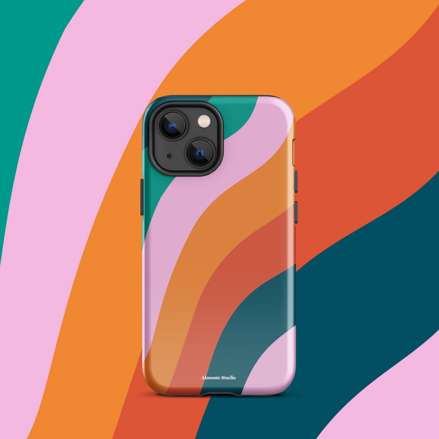 Retro Swirl Tough Case for iPhone®