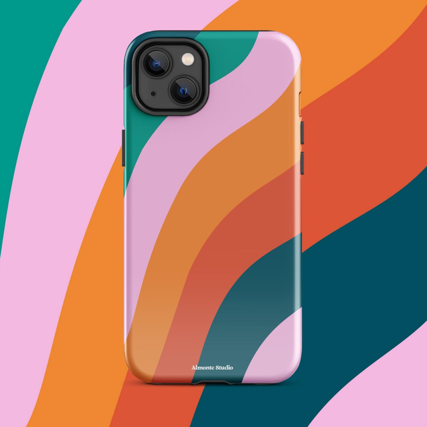 Retro Swirl Tough Case for iPhone®