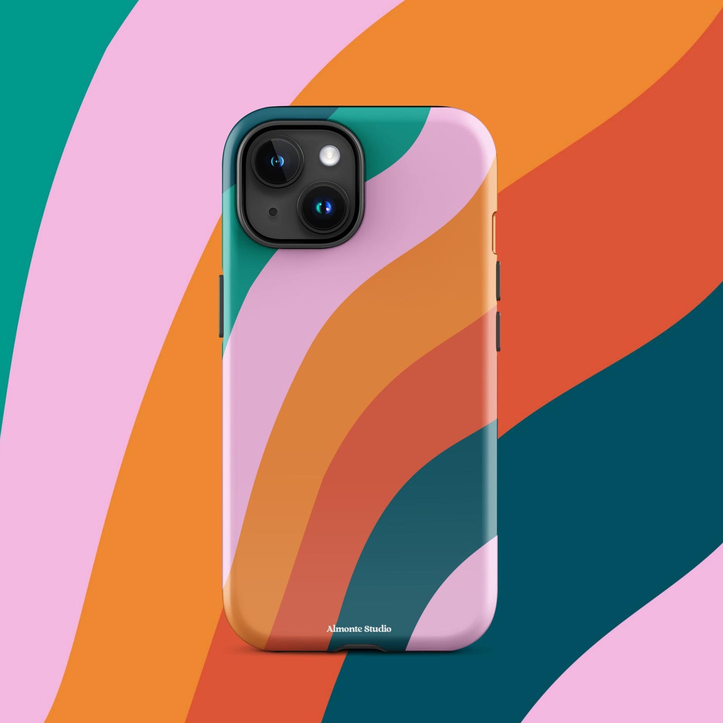 Retro Swirl Tough Case for iPhone®