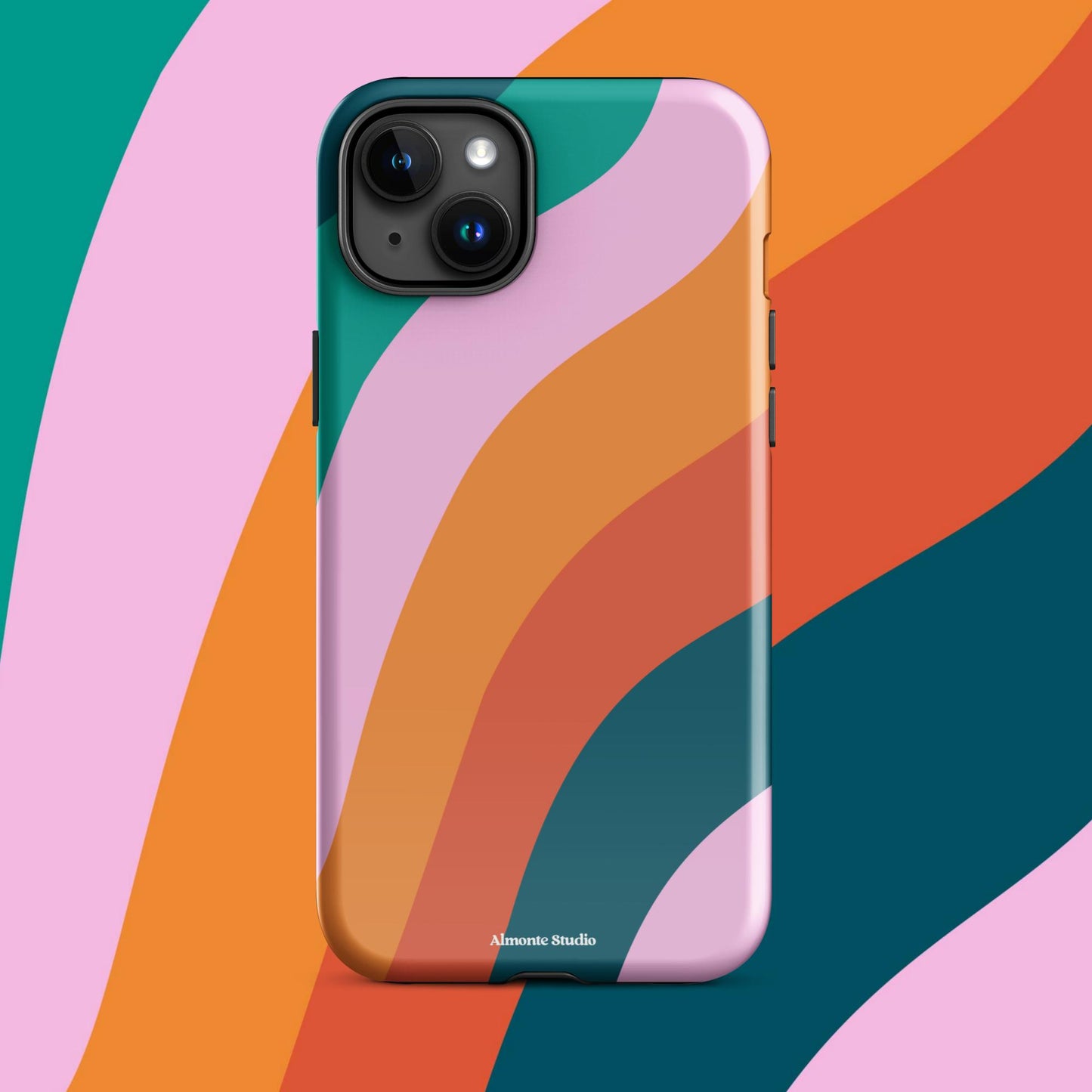 Retro Swirl Tough Case for iPhone®