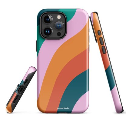 Retro Swirl Tough Case for iPhone®