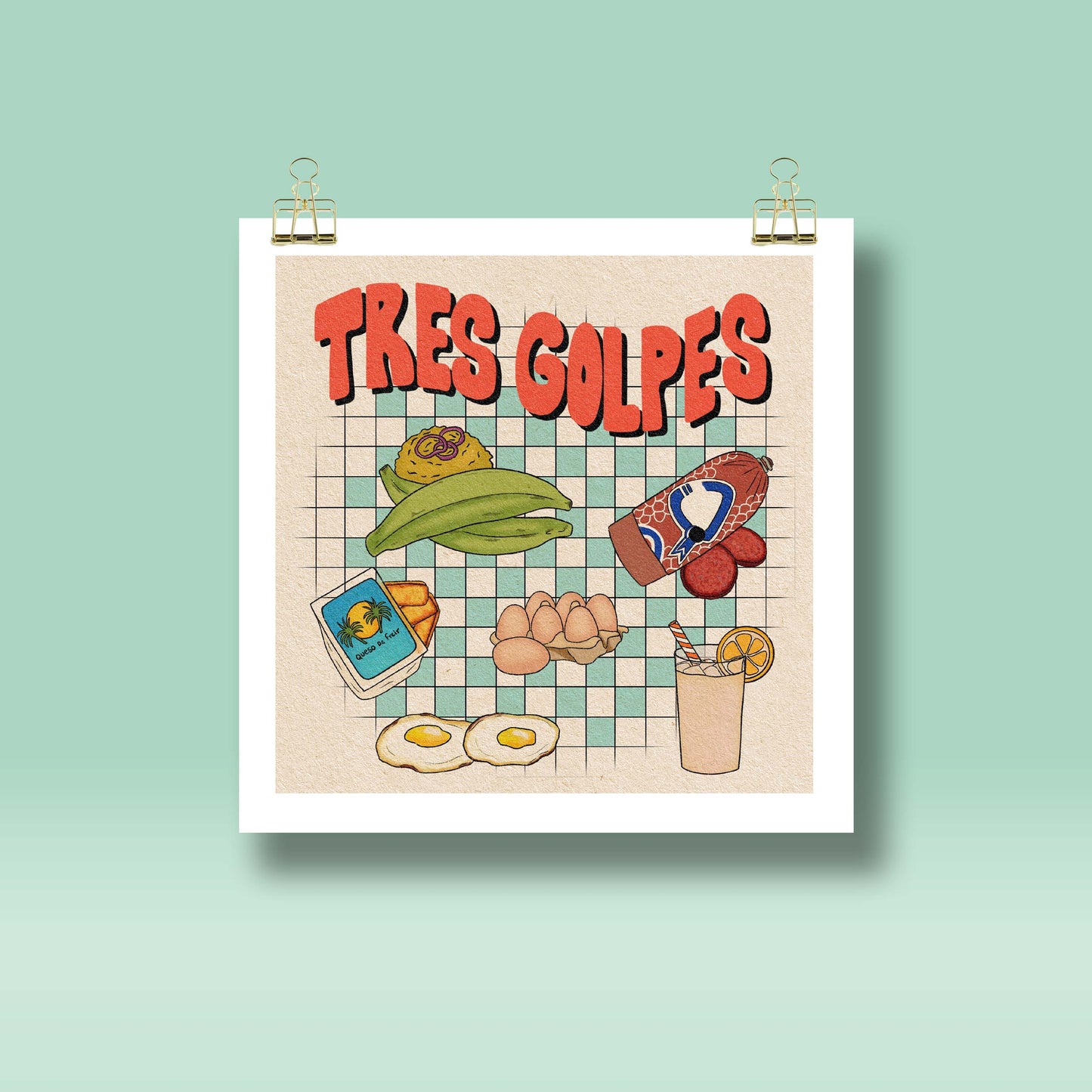 Tres Golpes Art Print